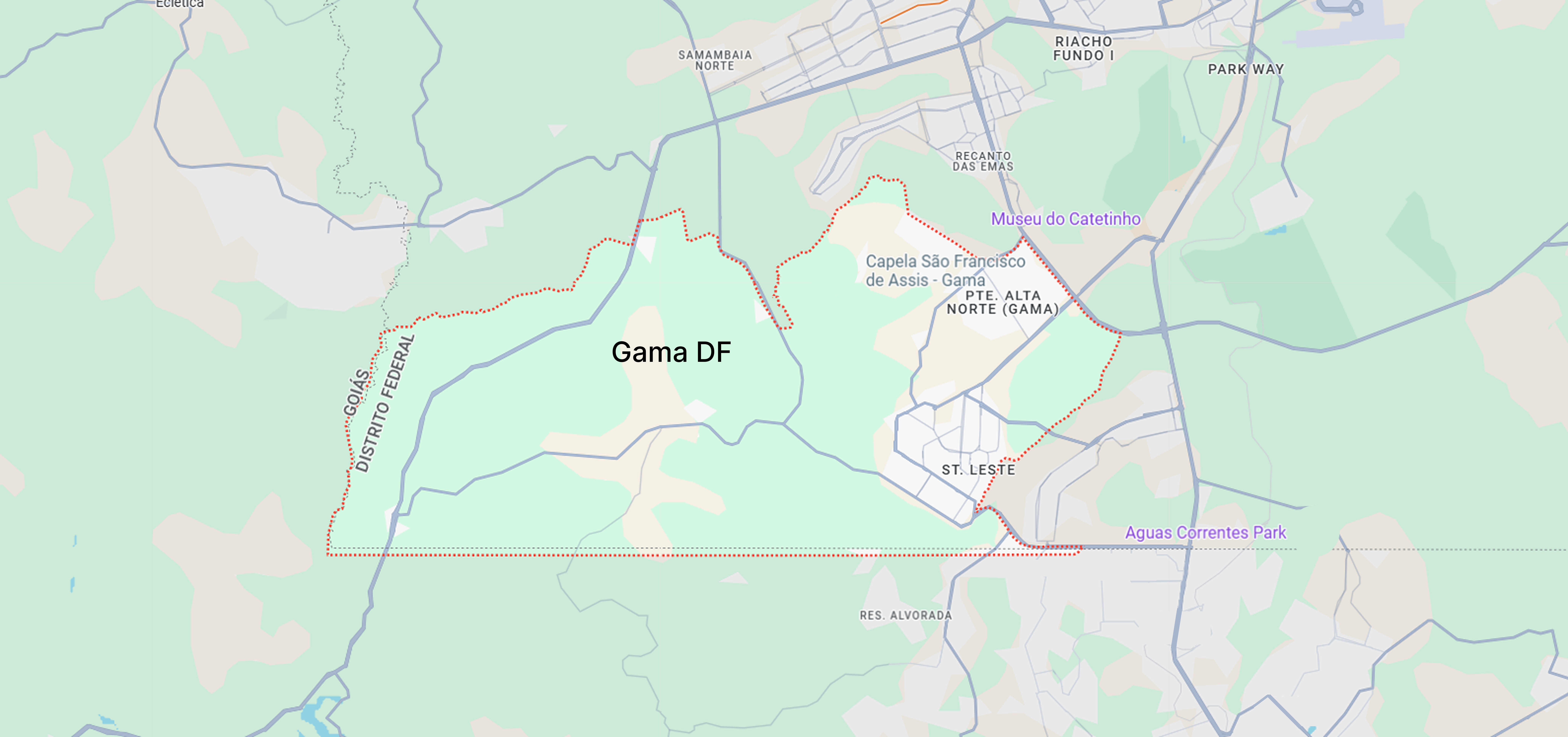 Mapa da loja no Gama